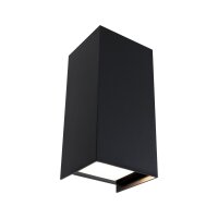 LED Wandleuchte Flame  IP44 eckig 102x220mm 3000K 2x5,8W...