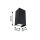 LED Wandleuchte Flame  IP44 eckig 102x220mm 3000K 2x5,8W 2x540lm 230V 105° Anthrazit Aluminium