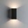 LED Wandleuchte Flame  IP44 eckig 102x220mm 3000K 2x5,8W 2x540lm 230V 105° Anthrazit Aluminium
