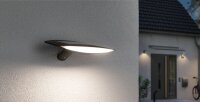 Solar LED Außenwandleuchte Kiran Bewegungsmelder IP44 3000K 180lm Anthrazit