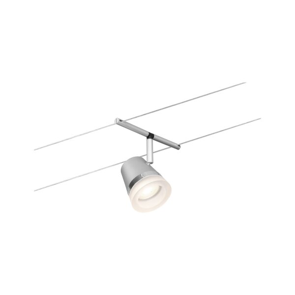 CorDuo Seilsystem Cone Einzelspot GU5,3  max.10W 12V Chrom matt, Chrom