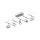 CorDuo Seilsystem Cup Basisset GU5,3  max. 5x10W   230/12V Chrom matt, Chrom
