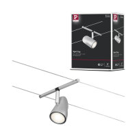 CorDuo Seilsystem Cup Einzelspot GU5,3  max. 10W   12V Chrom matt, Chrom