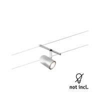 CorDuo Seilsystem Cup Einzelspot GU5,3  max. 10W   12V Chrom matt, Chrom