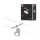CorDuo Seilsystem Cup Einzelspot GU5,3  max. 10W   12V Chrom matt, Chrom