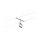 CorDuo LED Seilsystem Frame Basisset  5x280lm 5x4,8W 3000K  230/12V Chrom matt, Chrom