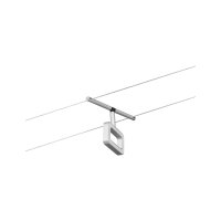 CorDuo LED Seilsystem Frame Einzelspot  280lm 4,8W 3000K  12V Chrom matt, Chrom