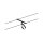 CorDuo LED Seilsystem Frame Einzelspot  280lm 4,8W 3000K  12V Schwarz matt, Chrom