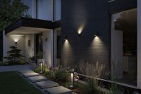 LED Außenwandleuchte Concrea  IP65  110x170mm 3000K 6,8W 300lm 230V  Schwarzer Sandstein Beton