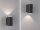 LED Außenwandleuchte Concrea  IP65  110x170mm 3000K 6,8W 300lm 230V  Schwarzer Sandstein Beton