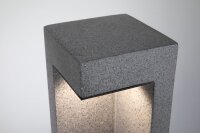 LED Pollerleuchte Concrea  IP65  450mm 3000K 6,8W 200lm 230V  Schwarzer Sandstein  Beton