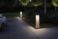 LED Pollerleuchte Concrea  IP65  450mm 3000K 6,8W 200lm 230V  Schwarzer Sandstein  Beton