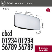 LED Hausnummernleuchte Sheera Dämmerungssensor...