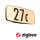 LED Hausnummernleuchte Smart Home Zigbee 3.0 Sheera Dämmerungssensor  insektenfreundlich IP44  276x128mm Tunable Warm 6,5W 430lm 230V  Anthrazit Kunststoff
