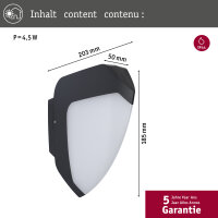 LED Außenwandleuchte Ikosea...