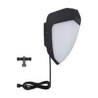 Park + Light LED Außenwandleuchte Ikosea Dämmerungsgesteuerter Bewegungsmelder (IR)  IP44  50x203mm 3000K 5,6W 350lm 12V  Anthrazit Kunststoff