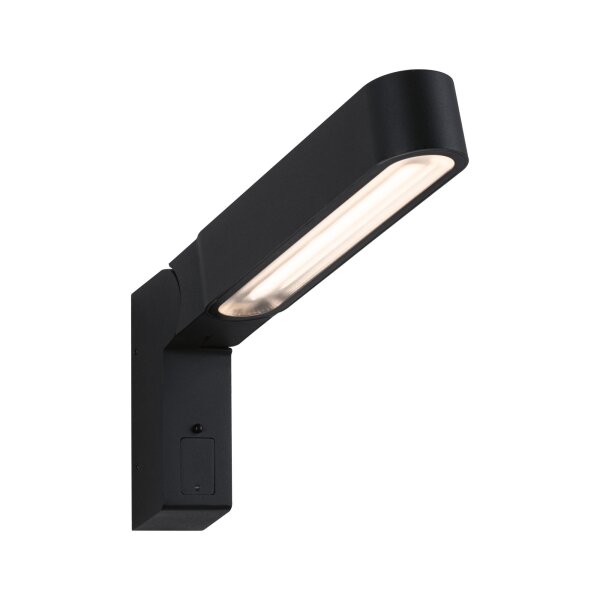 House LED Außenwandleuchte Ito Bewegungsmelder Vertikale Ausrichtung IP44  47x301mm 3000K 6W 450lm 230V 65° Anthrazit Metall, Kunststoff