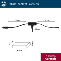 Park + Light Verteiler 24V-12V IP67 Schwarz