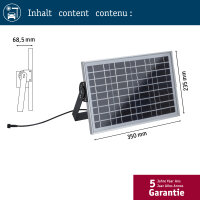Park + Light Einspeisung Solarmodul  max. 10W IP65 Silber