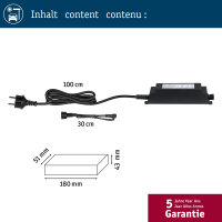 Park + Light Einspeisung 230/12V 24VA Schwarz