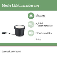 Plug & Shine LED Wandfluter Ocos Einzelleuchte  IP67...