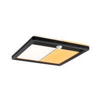 LED Außenpanel Lamina Backlight Dämmerungsgesteuerter Bewegungsmelder (IR) insektenfreundlich IP44 eckig 250x250mm Tunable Warm 14W 920lm 230V  Schwarz Kunststoff