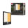 LED Außenpanel Lamina Backlight Dämmerungsgesteuerter Bewegungsmelder (IR) insektenfreundlich IP44 eckig 250x250mm Tunable Warm 14W 920lm 230V  Schwarz Kunststoff