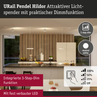 URail Pendel 3-Step-Dim Hildor  850lm 15W 4000K dimmbar 230V Signalweiß