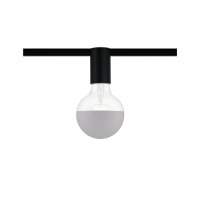 URail Schienenspot Socket Einzelspot E27  max. 20W  dimmbar 230V Schwarz