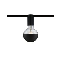 URail Schienenspot Socket Einzelspot E27  max. 20W  dimmbar 230V Schwarz