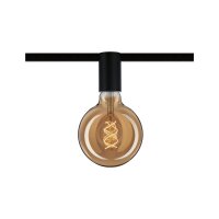 URail Schienenspot Socket Einzelspot E27  max. 20W  dimmbar 230V Schwarz