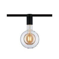 URail Schienenspot Socket Einzelspot E27  max. 20W  dimmbar 230V Schwarz