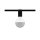URail Schienenspot Socket Einzelspot E27  max. 20W  dimmbar 230V Schwarz