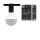 URail Schienenspot Socket Einzelspot E27  max. 20W  dimmbar 230V Schwarz
