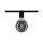 URail Schienenspot Socket Einzelspot E27  max. 20W  dimmbar 230V Schwarz