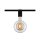 URail Schienenspot Socket Einzelspot E27  max. 20W  dimmbar 230V Schwarz