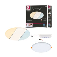VariFit LED Einbaupanel Veluna IP44 rund 185mm  14W 1000lm White Switch Transparent