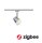 URail Schienenspot Smart Home Zigbee 3.0 Cone Einzelspot inkl. RGBW Leuchtmittel GU10 350lm 5,5W RGBW+ dimmbar 230V Chrom matt