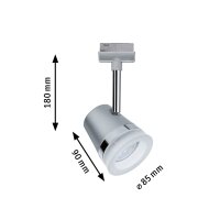 URail Schienenspot Smart Home Zigbee 3.0 Cone Einzelspot inkl. Tunable White Leuchtmittel GU10 330lm 5W Tunable White dimmbar 230V Chrom matt, Chrom