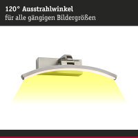 LED Bilderleuchte Bento    3000K 300lm 230V 6W  Altmessing