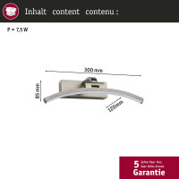 LED Bilderleuchte Bento    3000K 300lm 230V 6W  Altmessing