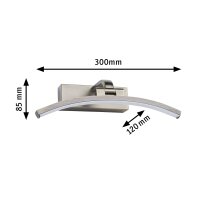 LED Bilderleuchte Bento    3000K 300lm 230V 6W  Altmessing