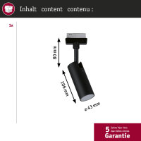 URail Schienenspot 3-Step-Dim Tubo Einzelspot  190lm 4W...