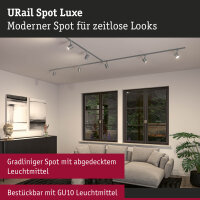 URail Schienenspot Luxe GU10  max.10W dimmbar 230V Chrom...