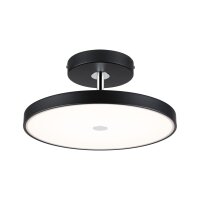 LED Deckenleuchte Smart Home Zigbee 3.0 Hildor  2700K 2000lm 230V 25W dimmbar Schwarz matt, Chrom
