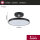 LED Deckenleuchte Smart Home Zigbee 3.0 Hildor  2700K 2000lm 230V 25W dimmbar Schwarz matt, Chrom