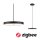 LED Pendelleuchte Smart Home Zigbee 3.0 Hildor   2700K 1000lm 17W Schwarz matt dimmbar