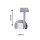 URail Schienenspot Capsule II Einzelspot  600lm 6,3W 4000K dimmbar 230V Chrom matt, Chrom
