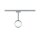 URail Schienenspot Capsule II Einzelspot  600lm 6,3W 4000K dimmbar 230V Chrom matt, Chrom
