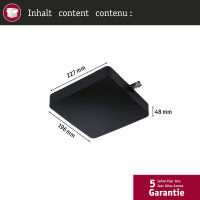 URail Einspeisung Smart Home Zigbee 3.0 Mitte   227x196mm max. 300W Schwarz matt